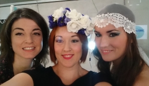 Con Laura y María